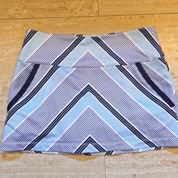 adidas Pants - Adidas ClimaCool Multi-Colored Striped Leisure/Golf Skort